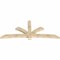 Ekena Millwork Davenport Rough Sawn Timber Gable Bracket, Douglas Fir, 108"W x 45"H x 4"D x 6"F, 10/12 Pitch GBW108X45X0406DAV00RDF - alternate 3
